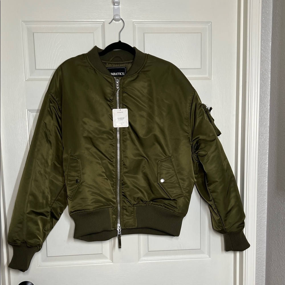 Fabletics Olive Bomber Jacket